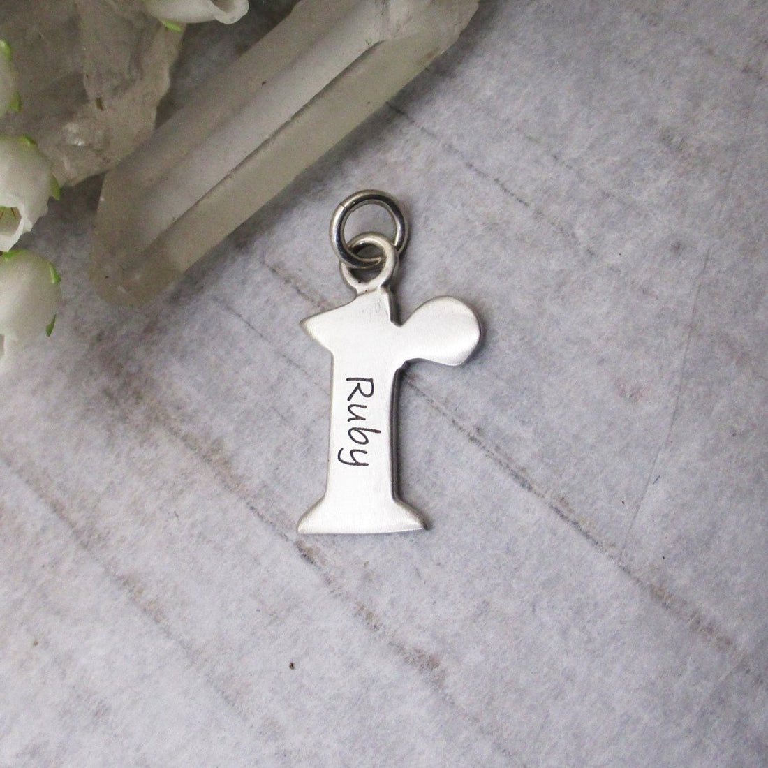 Sterling Silver Customizable Lowercase Letter 'r' Charm Custom Handmade ...