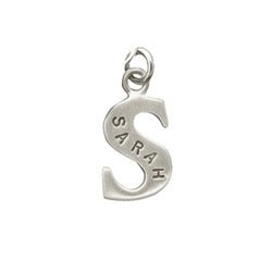 Sterling Silver Customizable Lowercase Letter 's' Charm - Luxe Design Jewellery