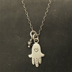 Sterling Silver Hamsa Hand Protection Charm - Luxe Design Jewellery