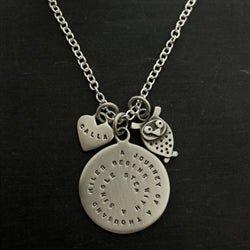 Sterling Silver Journey & Wisdom Graduation Necklace - Luxe Design Jewellery