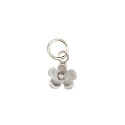 Sterling Silver Large Dainty Flower Charm - Luxe Design Jewellery