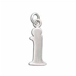 Sterling Silver Lowercase Letter 'i' Initital Charm