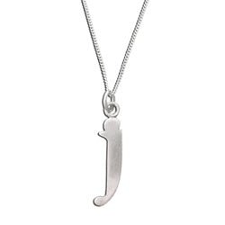 Sterling Silver Lowercase Letter 'j' Initital Charm