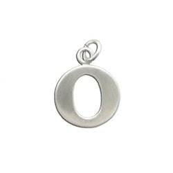 Sterling Silver Lowercase Letter 'o' Initital Charm