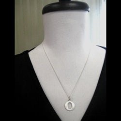 Sterling Silver Lowercase Letter 'o' Initital Charm