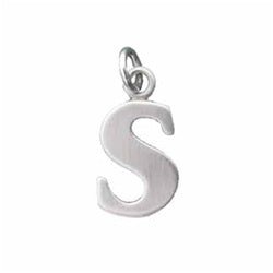 Sterling Silver Lowercase Letter 's' Initital Charm - Luxe Design Jewellery