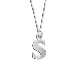 Sterling Silver Lowercase Letter 's' Initital Charm - Luxe Design Jewellery