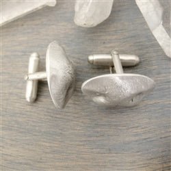 Sterling Silver Personalized Dog Nose Impression Cufflinks - Luxe Design Jewellery