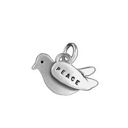 Sterling Silver Personalized Dove Charm - Luxe Design Jewellery