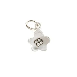 Sterling Silver Poppy Charm - Luxe Design Jewellery