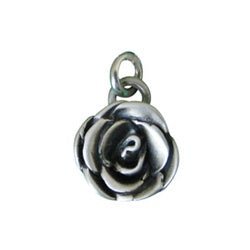 Sterling Silver Rose Charm - Luxe Design Jewellery