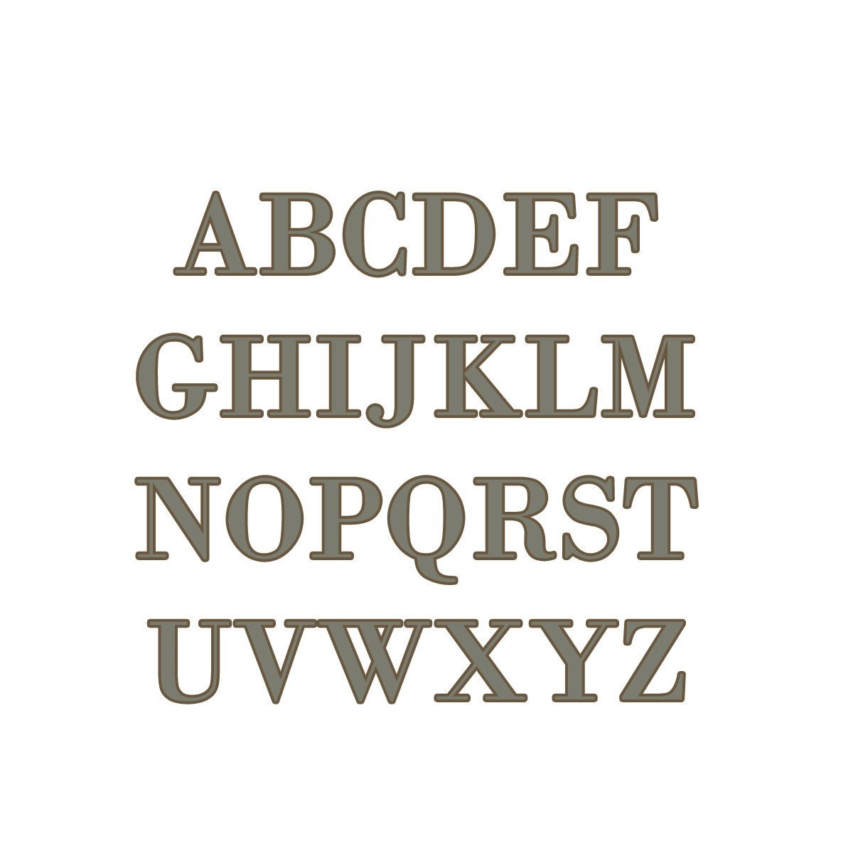 14K Gold Solid Gold Capital Letter Initial Pendant, Choose A - Z - Luxe Design Jewellery