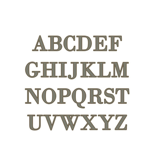 14K Gold Solid Gold Capital Letter Initial Pendant, Choose A - Z - Luxe Design Jewellery