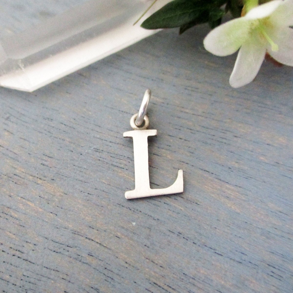 14K Gold Solid Gold Capital Letter Initial Pendant, Choose A - Z - Luxe Design Jewellery