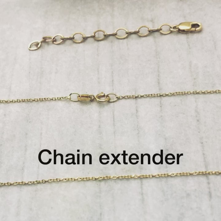 Load and play video in Gallery viewer, Gold Chain Extender, 14/20 Gold Filled, adds up to 2&amp;quot; to any chain.
