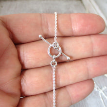 Load image into Gallery viewer, Sterling Silver Toggle Clasp or T-Clasp for Necklaces or Bracelets
