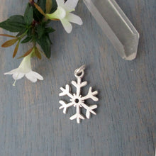 Load image into Gallery viewer, 14 Karat Gold Snowflake Charm - Luxe Design Jewellery
