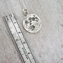 Load image into Gallery viewer, Full Moon Charm in Sterling Silver - Luxe Design Jewellery
