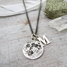 Load image into Gallery viewer, Full Moon Charm in Sterling Silver - Luxe Design Jewellery
