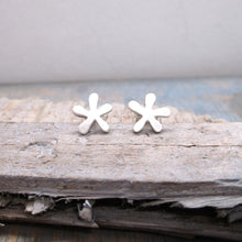 Load image into Gallery viewer, Sterling Silver Asterisk Post Earrings - Luxe Design Jewellery
