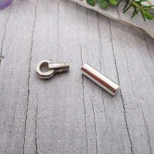 Load image into Gallery viewer, Small Cylinder Urn Pendant for Cremation Ashes in Sterling Silver - Luxe Design Jewellery
