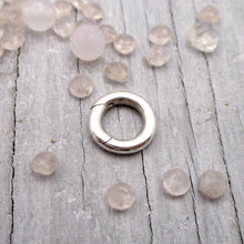 Load image into Gallery viewer, Circle Push Clasp in Sterling Silver - Luxe Design Jewellery
