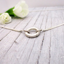 Load image into Gallery viewer, Curb Chain with Circle Push Clasp in Sterling Silver - Luxe Design Jewellery
