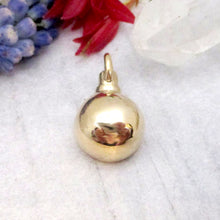 Load image into Gallery viewer, 14K Gold Half Dome Cremation Ashes Urn Pendant
