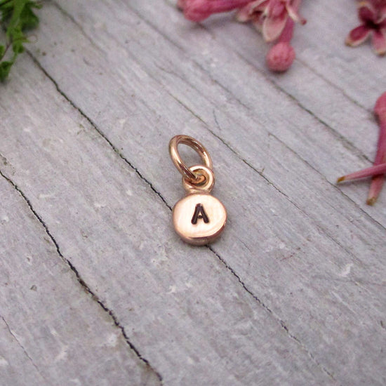 14K Gold Alphabit Charm Letter, Choose Any Letter and Gold Color - Luxe Design Jewellery