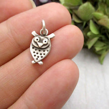 Load image into Gallery viewer, Wise Owl Charm in Solid 14 Karat Gold
