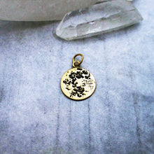 Load image into Gallery viewer, Solid 14 Karat Gold Full Moon Charm Small Version
