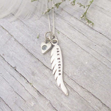 Load image into Gallery viewer, Eternal Peace Angel Wing Memorial Necklace
