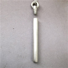 Load image into Gallery viewer, Cylinder Urn Pendant for Cremation Ashes Sterling Silver Matte - Luxe Design Jewellery
