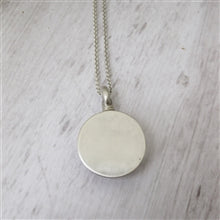 Load image into Gallery viewer, Circle Urn Pendant for Cremation Ashes Sterling Silver - Luxe Design Jewellery
