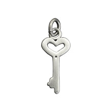 Load image into Gallery viewer, Sterling Silver Key To My Heart Charm - Luxe Design Jewellery
