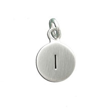Load image into Gallery viewer, Sterling Silver Disc Initial Charm - Luxe Design Jewellery
