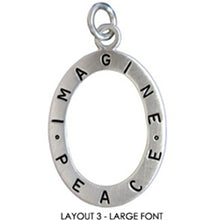 Load image into Gallery viewer, Sterling Silver Customizable Open Oval with PERSONALIZE BACK option - Luxe Design Jewellery
