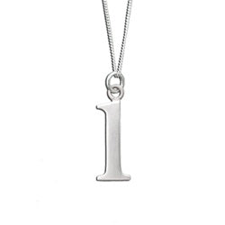 Sterling Silver Lowercase Letter 'l' Initital Charm - Luxe Design Jewellery