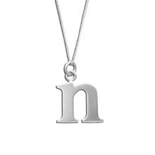 Load image into Gallery viewer, Sterling Silver Lowercase Letter &#39;n&#39; Initital Charm - Luxe Design Jewellery
