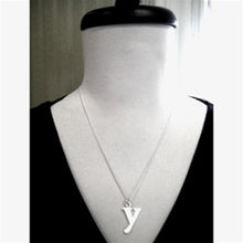 Load image into Gallery viewer, Sterling Silver Customizable Lowercase Letter &#39;y&#39; Charm - Luxe Design Jewellery
