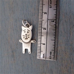 Load image into Gallery viewer, Sterling Silver Kitty Cat Charm - Luxe Design Jewellery
