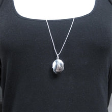 Load image into Gallery viewer, Sterling Silver Oval Locket Pendant - Luxe Design Jewellery

