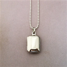 Load image into Gallery viewer, Sterling Silver Rectangle Locket - Luxe Design Jewellery
