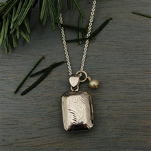 Load image into Gallery viewer, Engraved Sterling Silver Rectangle Locket - Luxe Design Jewellery
