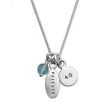 Load image into Gallery viewer, Sterling Silver Personalized Number Disc Charm - Luxe Design Jewellery

