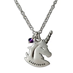 Personalized Silver Unicorn Charm - Luxe Design Jewellery