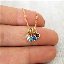 Load image into Gallery viewer, Gold Family Birthstones Wrap Charms available in 13 Colors - Luxe Design Jewellery
