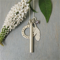Feather Charm in Sterling Silver - Luxe Design Jewellery