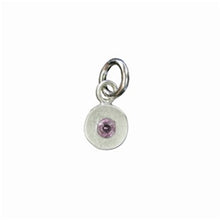 Load image into Gallery viewer, Sterling Silver Circle Birthstone Charm in Alexandrite - Luxe Design Jewellery
