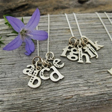 Load image into Gallery viewer, Personalized Baby Lowercase Letter B Initial Charm Sterling Silver - Luxe Design Jewellery
